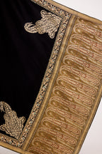 Timeless Black Banarasi Satin Silk Saree