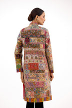Rang-e-Virasat Antique Border Pure Pashmina Royal Long Jacket