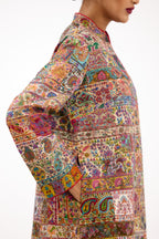 Rang-e-Virasat Antique Border Pure Pashmina Royal Long Jacket