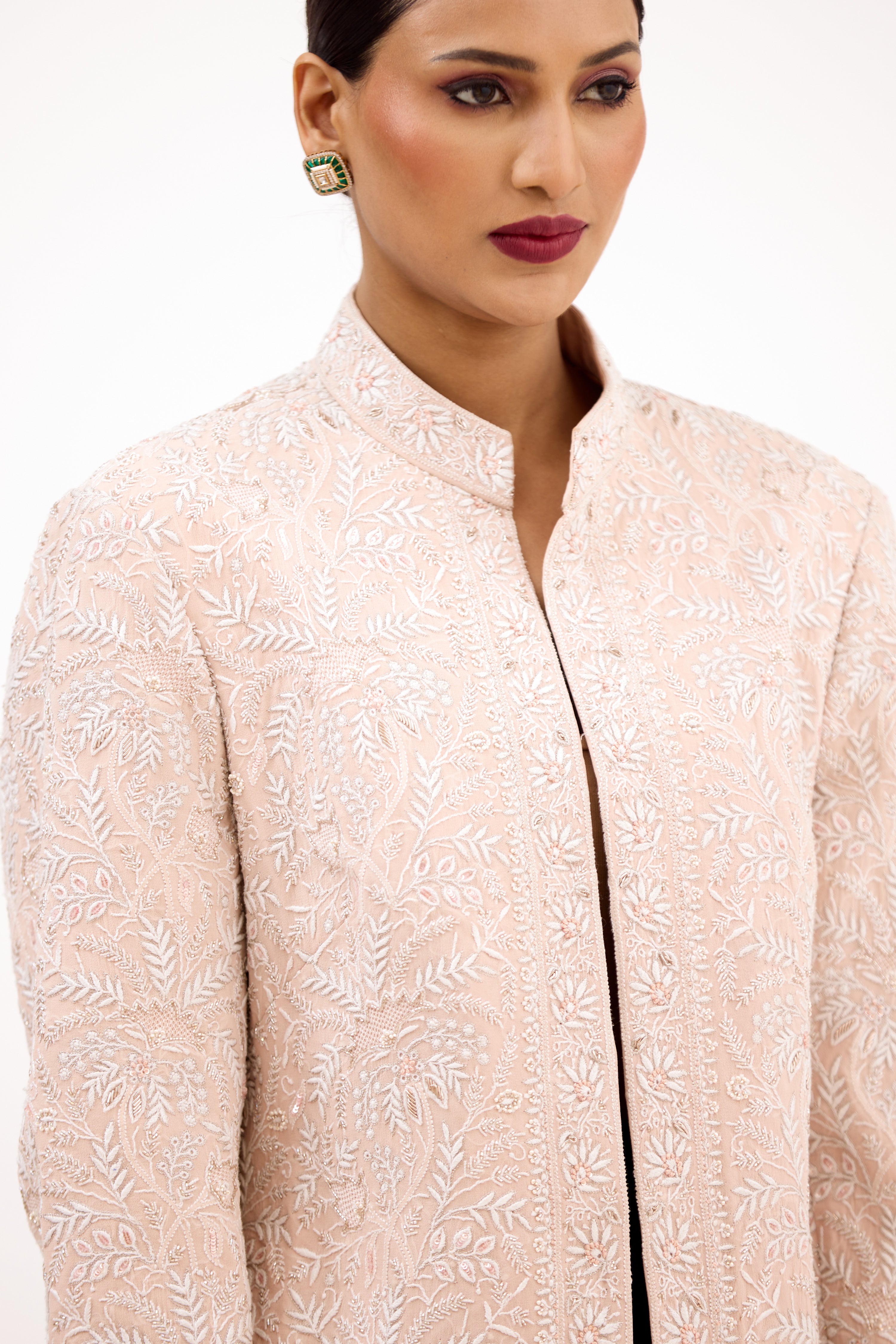 Ada-e-Awadh Embroidered Georgette Lucknawi Jacket