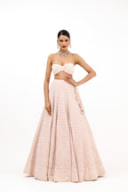 Jahanara Lakhnawi Royal Embroidered Georgette Lehenga Set