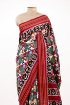 Maroon Heirloom Pochampally Double Ikat Silk Saree