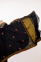Black Majestic Kanjivaram Silk Saree