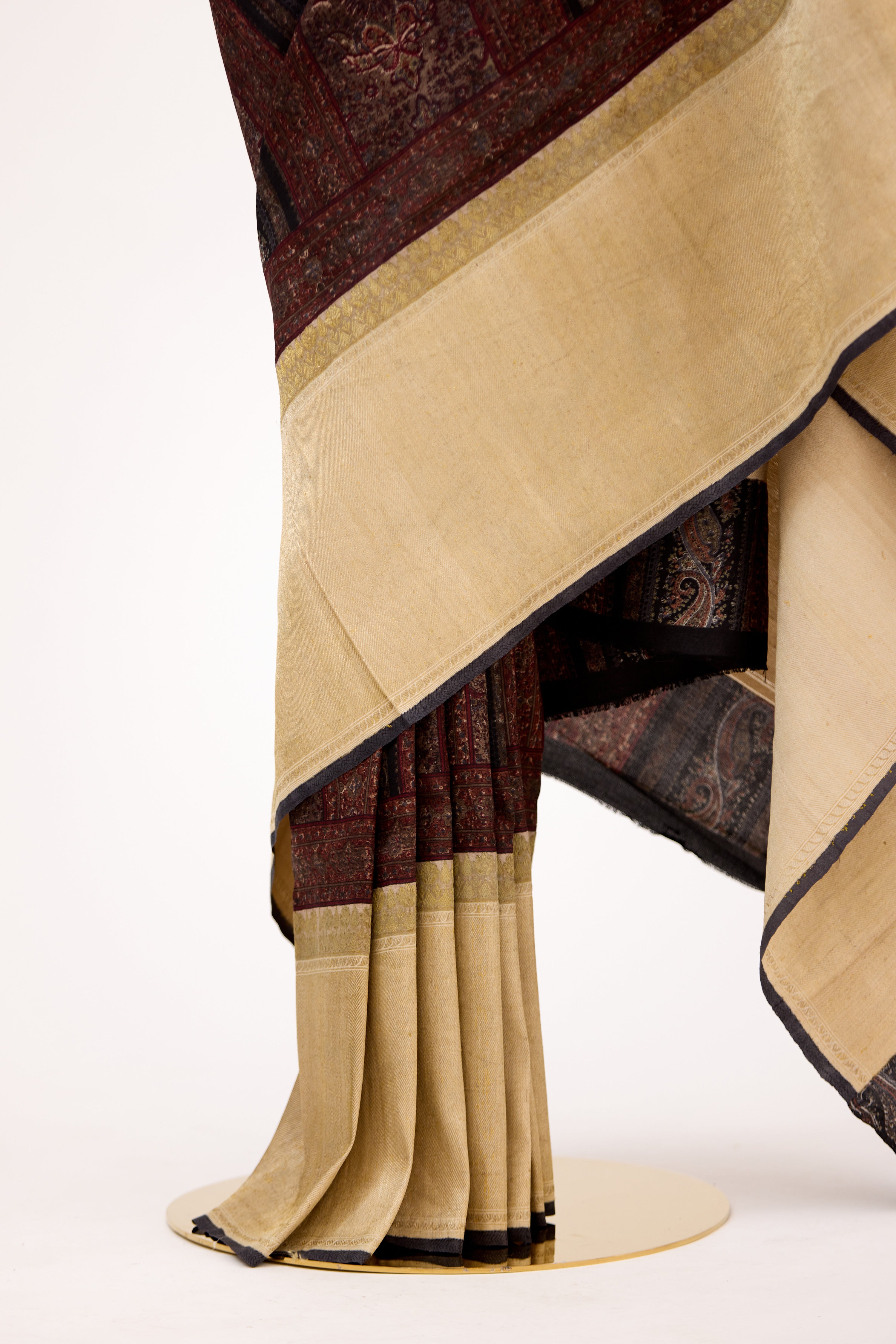 Earthy Hue Block Print Saree
