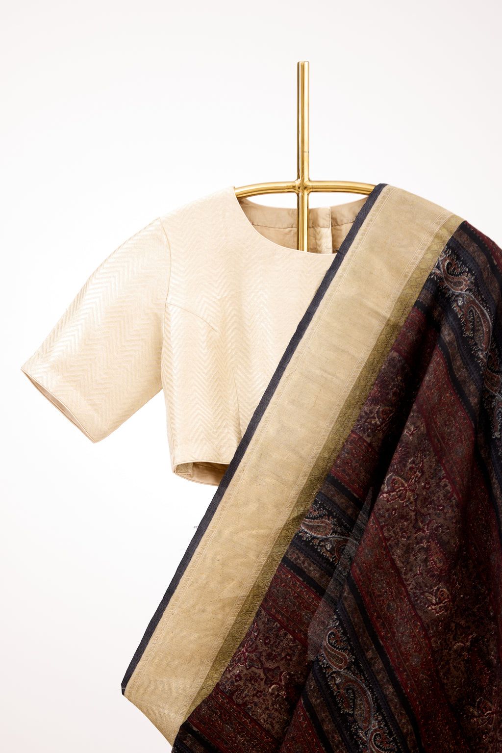 Earthy Hue Block Print Saree