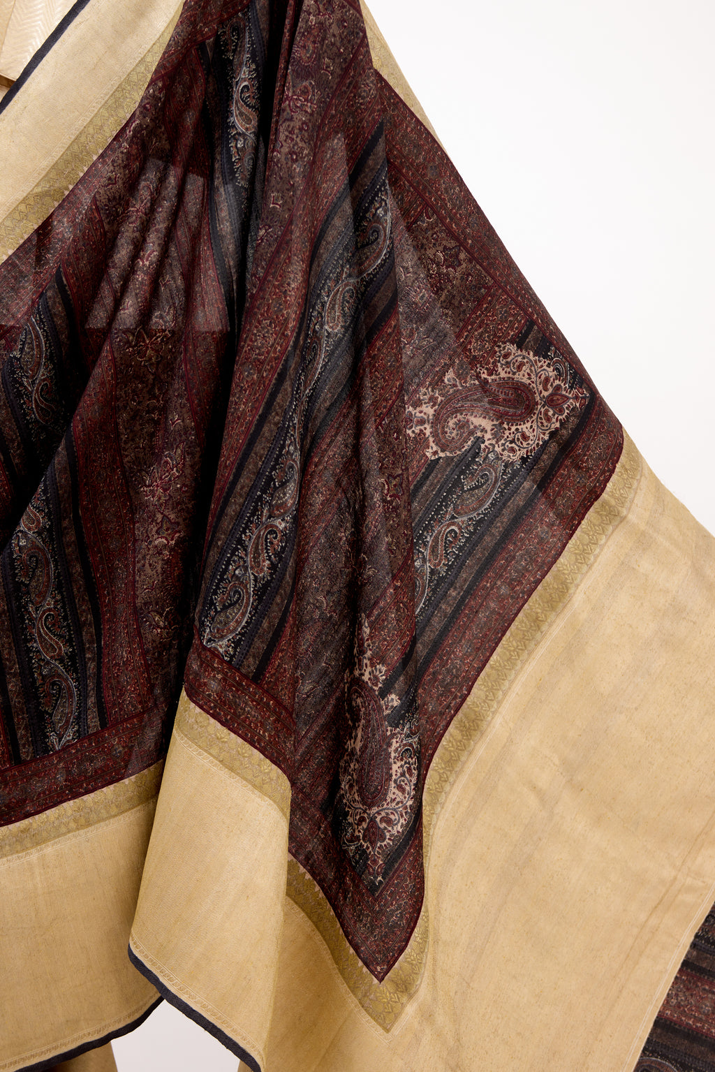 Earthy Hue Block Print Saree