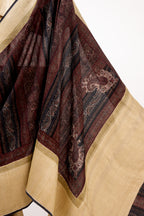 Earthy Hue Block Print Saree