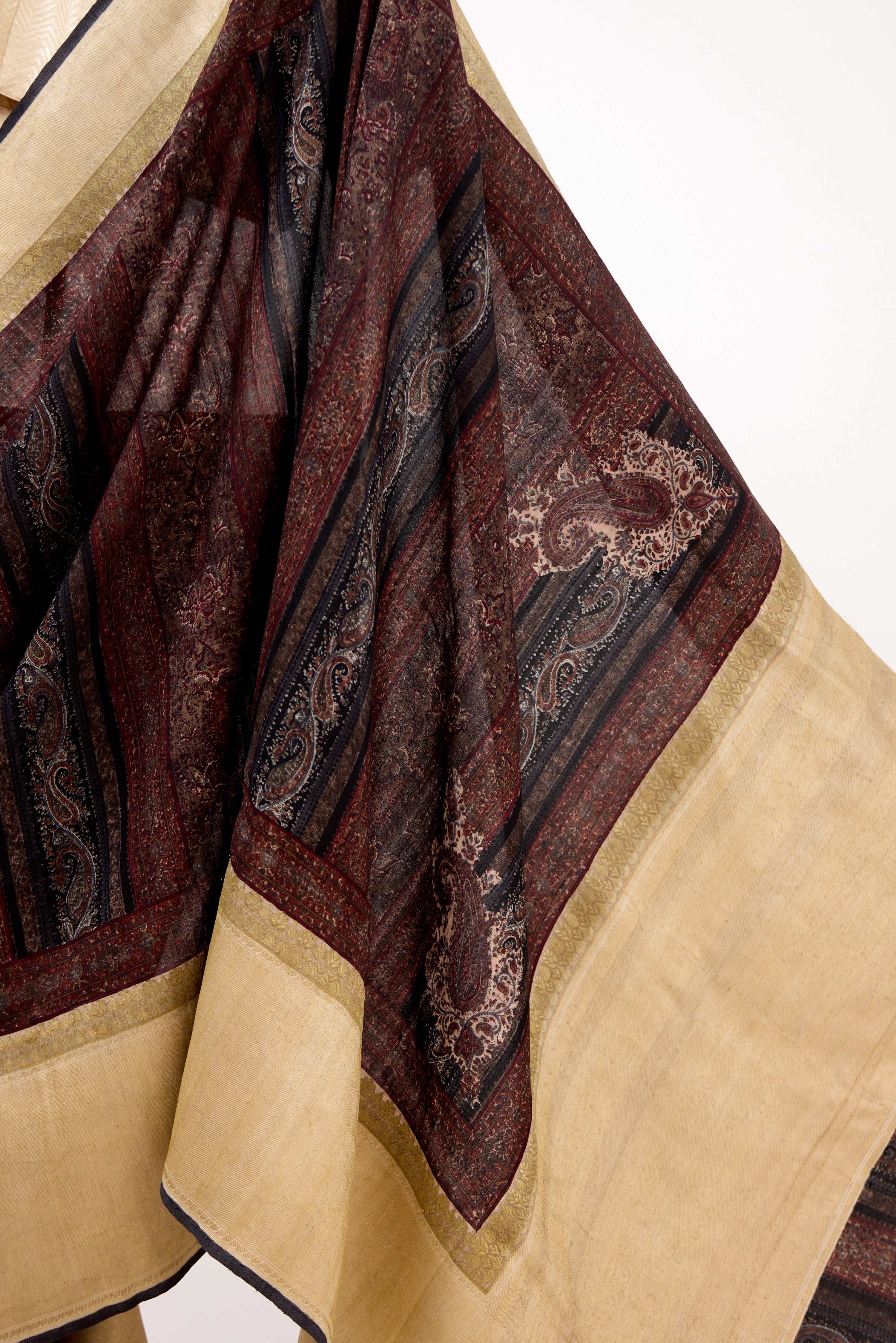 Earthy Hue Block Print Saree