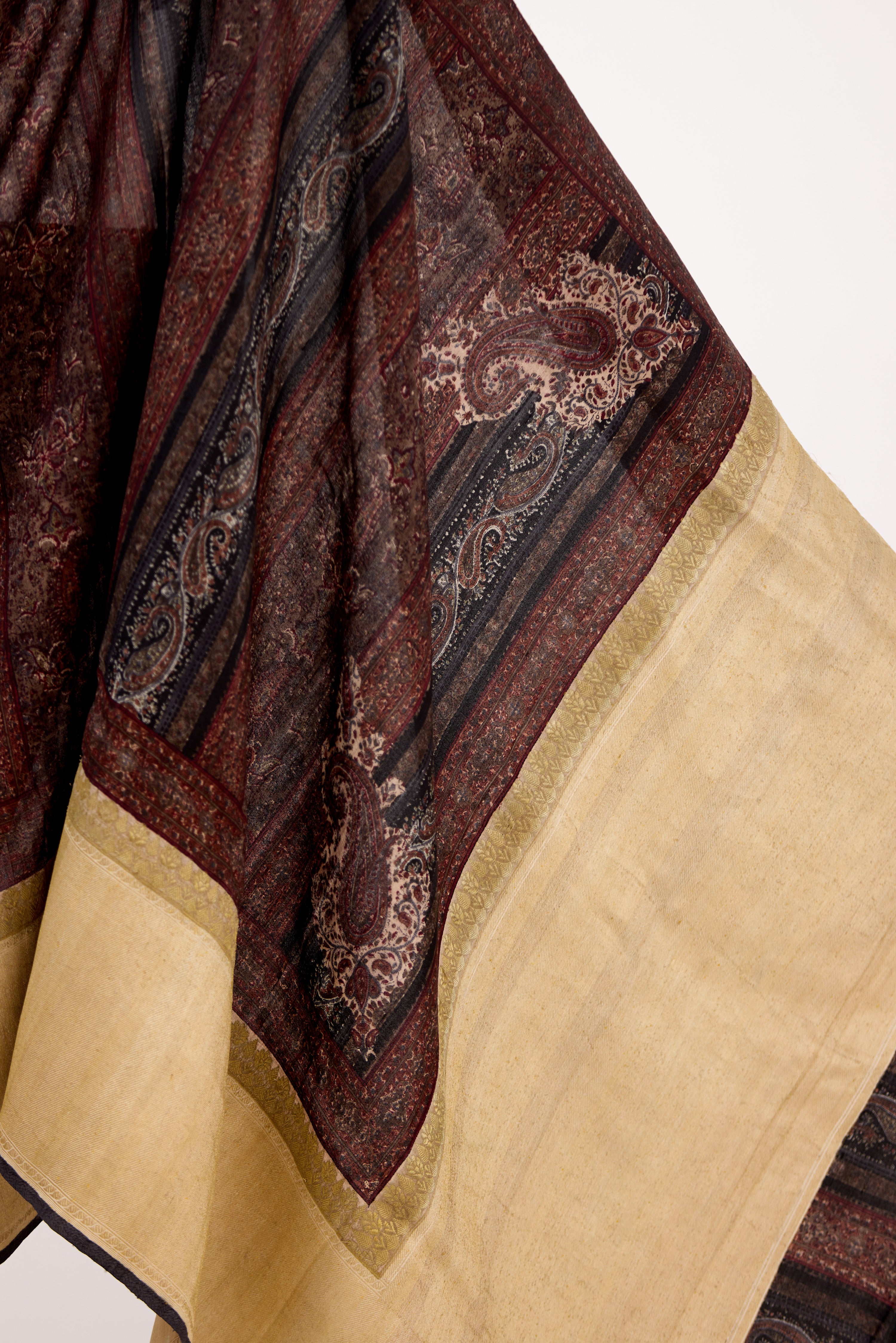 Earthy Hue Block Print Saree