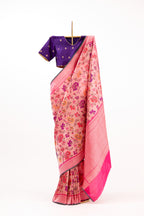 Vibrant Magenta Banarasi Silk Saree