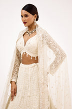 Jashn-e-Pearl Floral Delicate Embellishment Lehenga Set