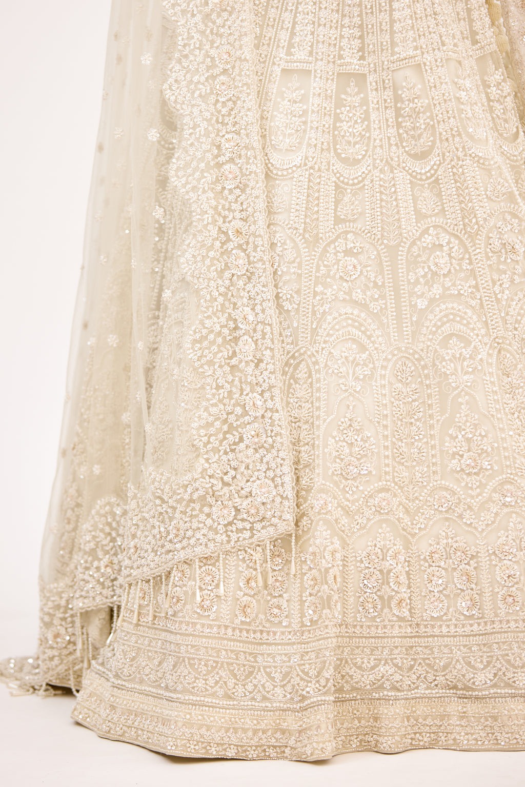 Jashn-e-Pearl Floral Delicate Embellishment Lehenga Set