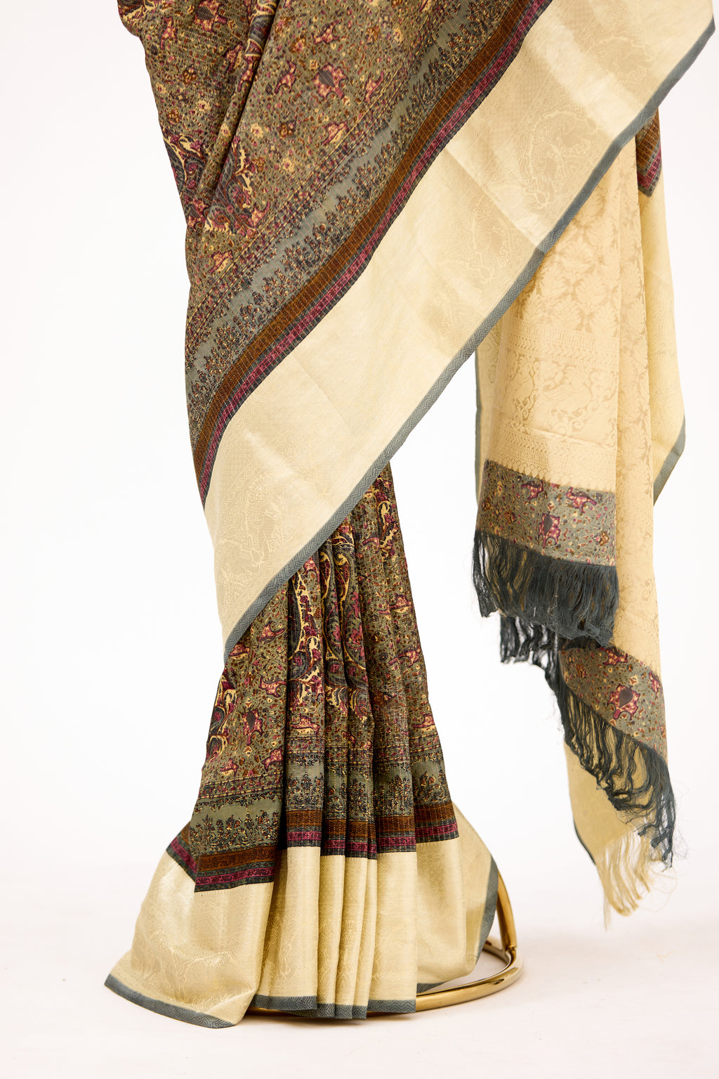 Earthen Elegance Hand Block Print Saree