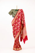 Ruby Heritage Tussar Georgette Saree