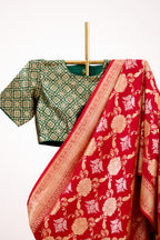 Ruby Heritage Tussar Georgette Saree