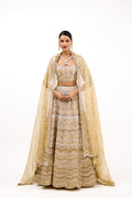 Roshanara Royal Mirrorwork Organza Cocktail Lehenga Set