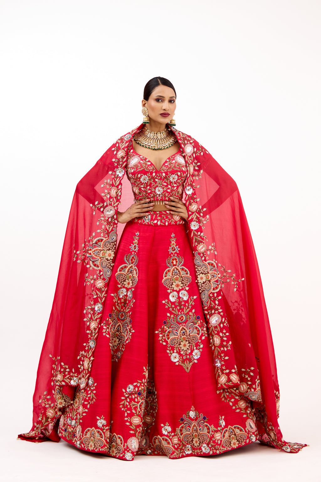 Padmavati Rajsi Floral Zari Royal Bridal Lehenga Set