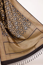 Black Banarasi Silk Saree
