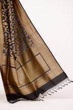Black Banarasi Silk Saree