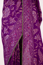 Purple Banarasi Silk Saree