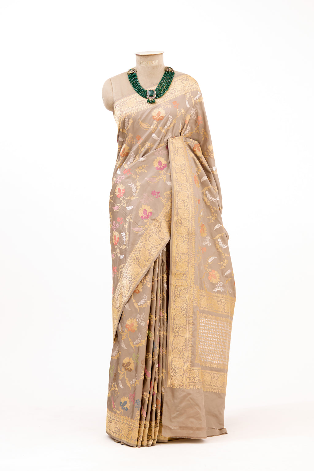 Golden Mist Banarasi Silk Saree