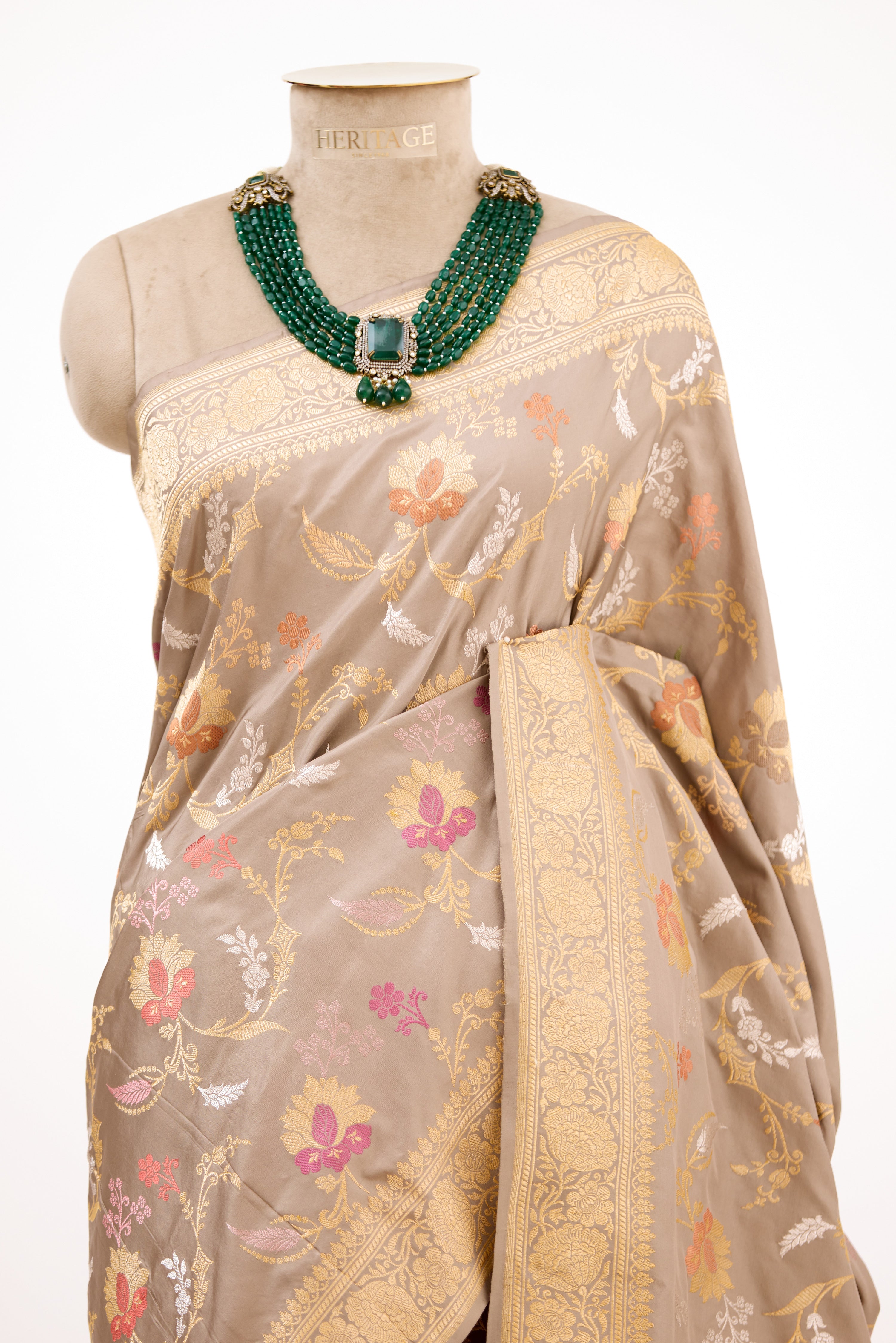 Golden Mist Banarasi Silk Saree