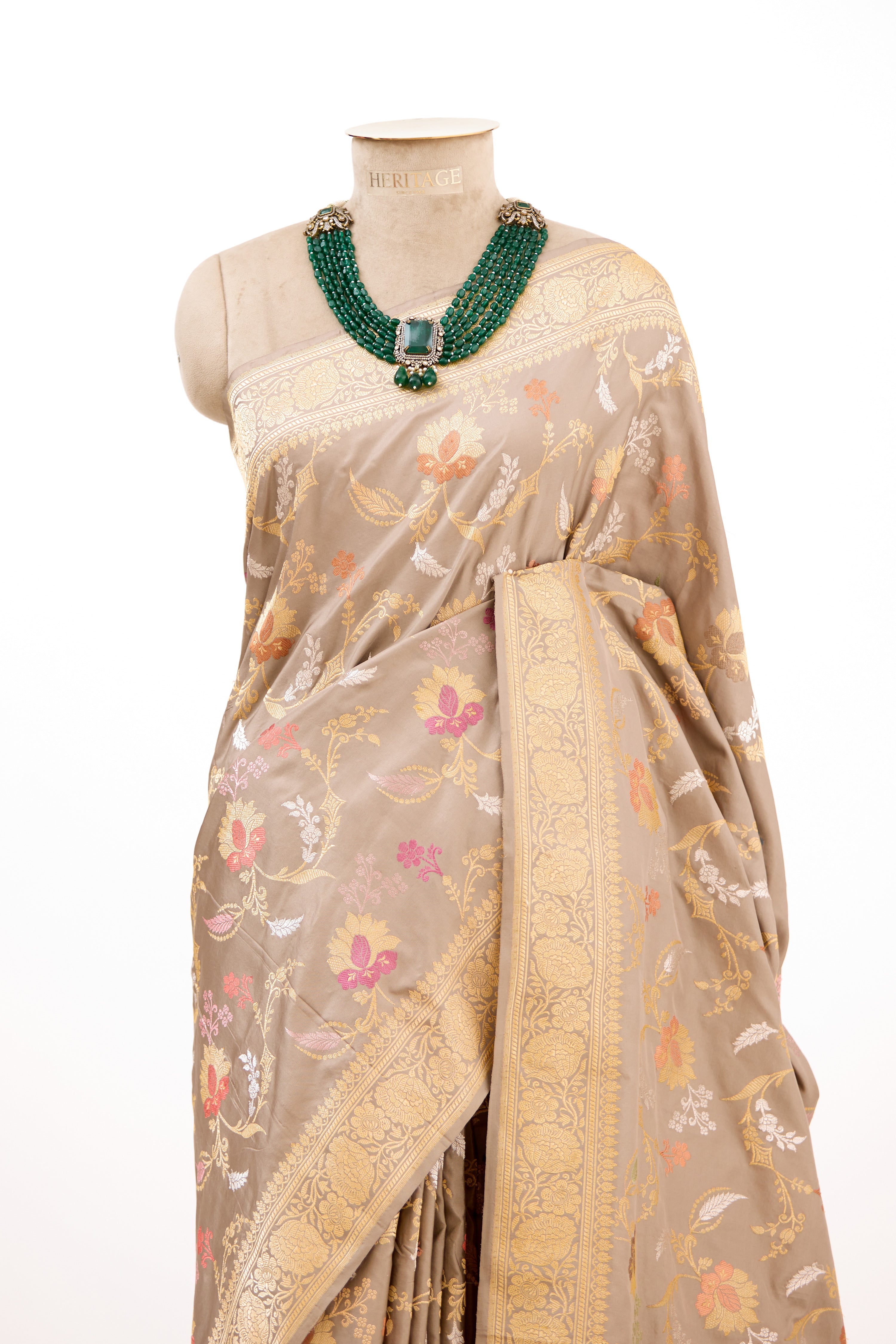 Golden Mist Banarasi Silk Saree
