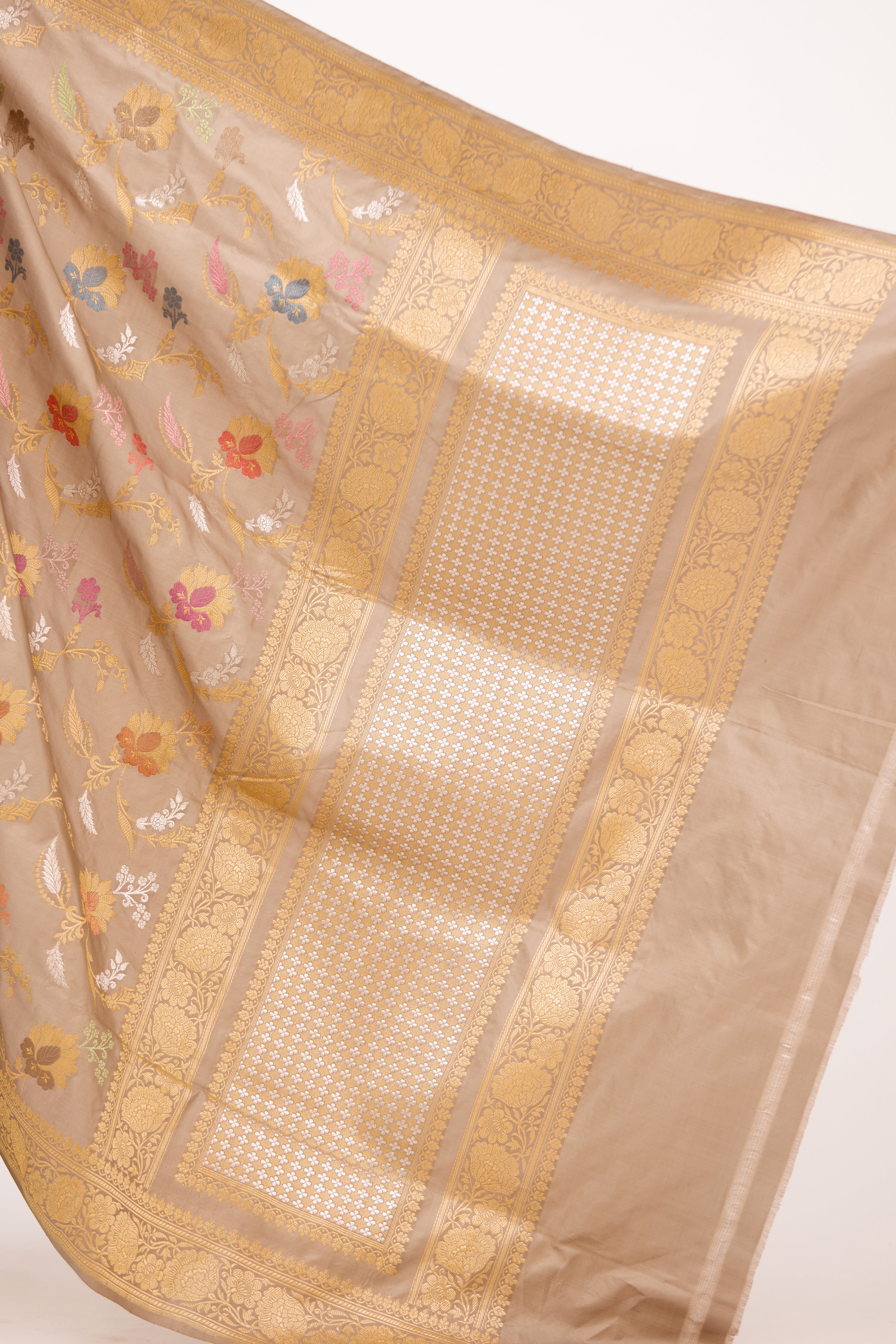 Golden Mist Banarasi Silk Saree