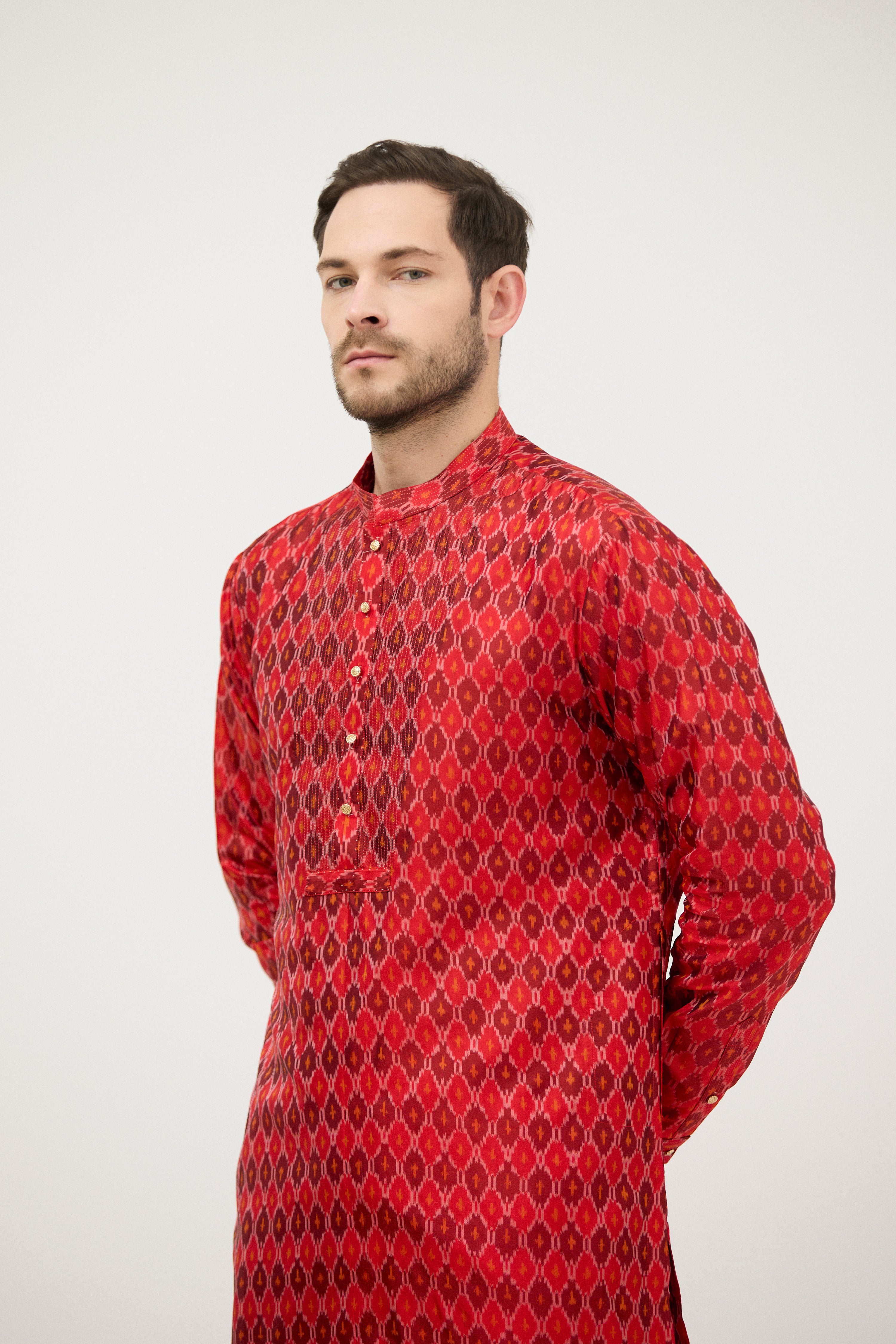 Rangshilp Ikat Patola Kurta Set