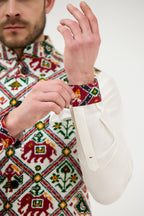 Rajwadi Patola Print Nehru Jacket