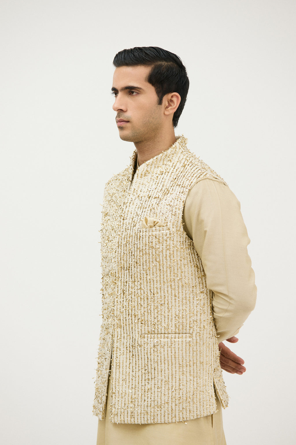 Swarnrekha Lurex Nehru Jacket