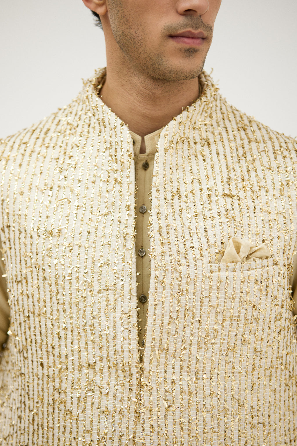 Swarnrekha Lurex Nehru Jacket