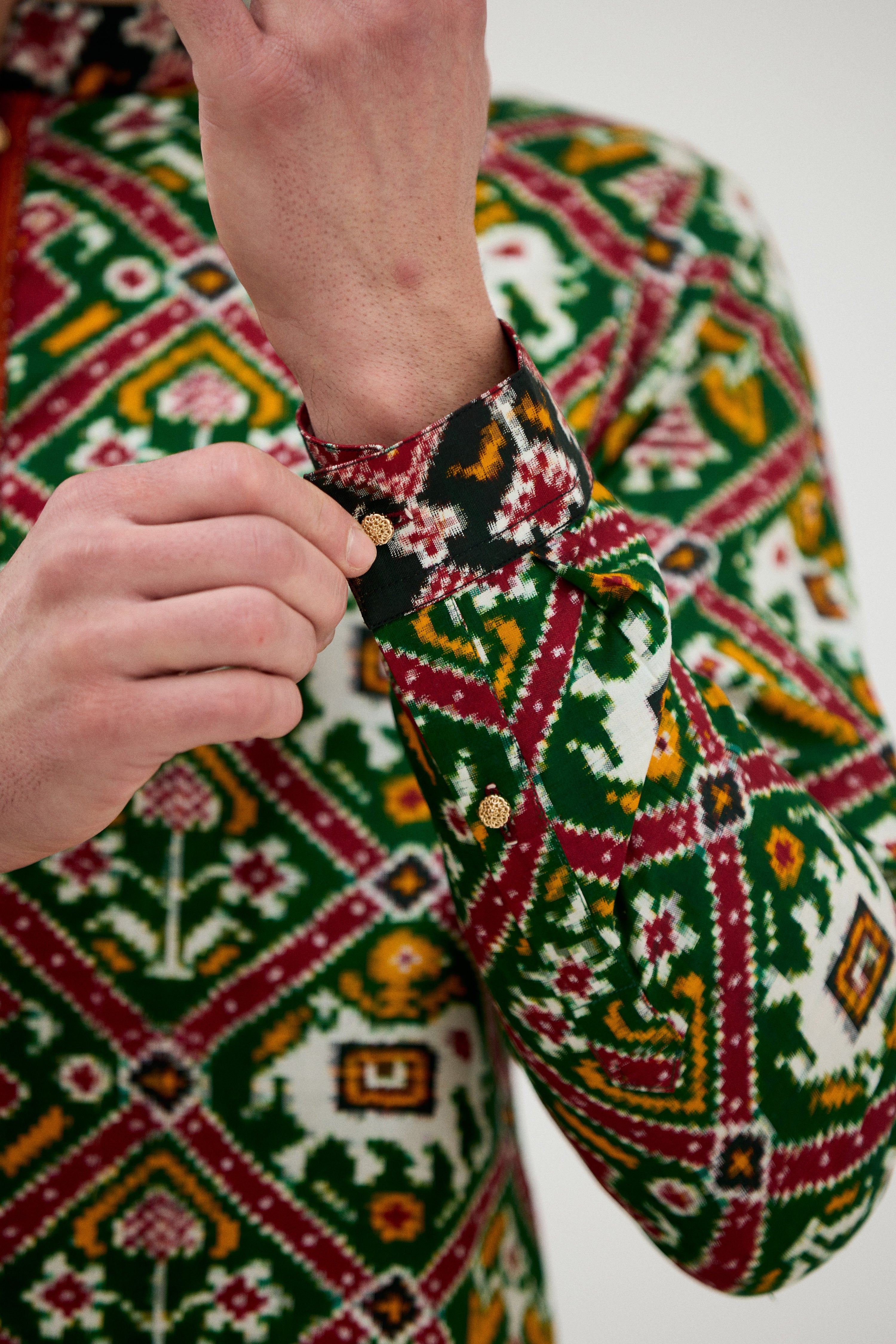Royal Patola Double Ikkat Kurta Set