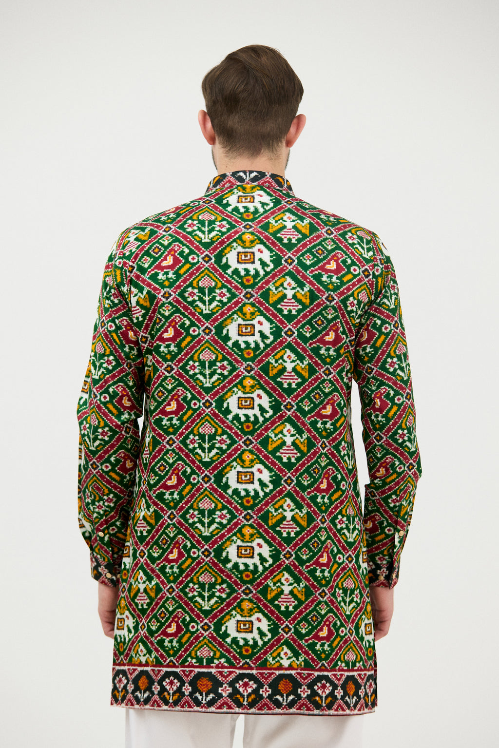 Royal Patola Double Ikkat Kurta Set