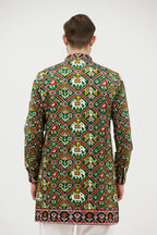 Royal Patola Double Ikkat Kurta Set