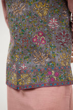 Darbar-e-Meenakari Resham Nehru Jacket