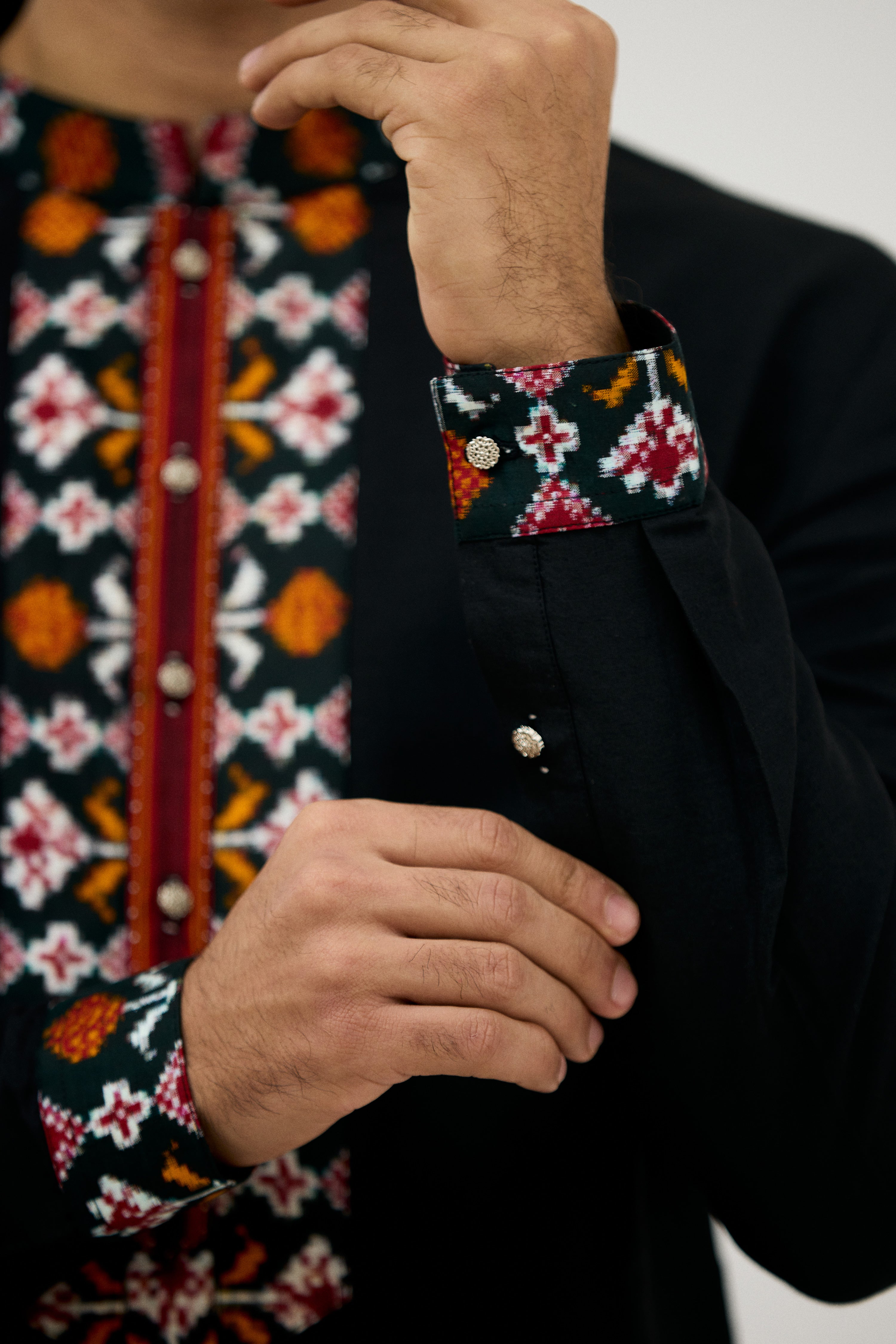 Shahi Ikkat Patola Kurta Set