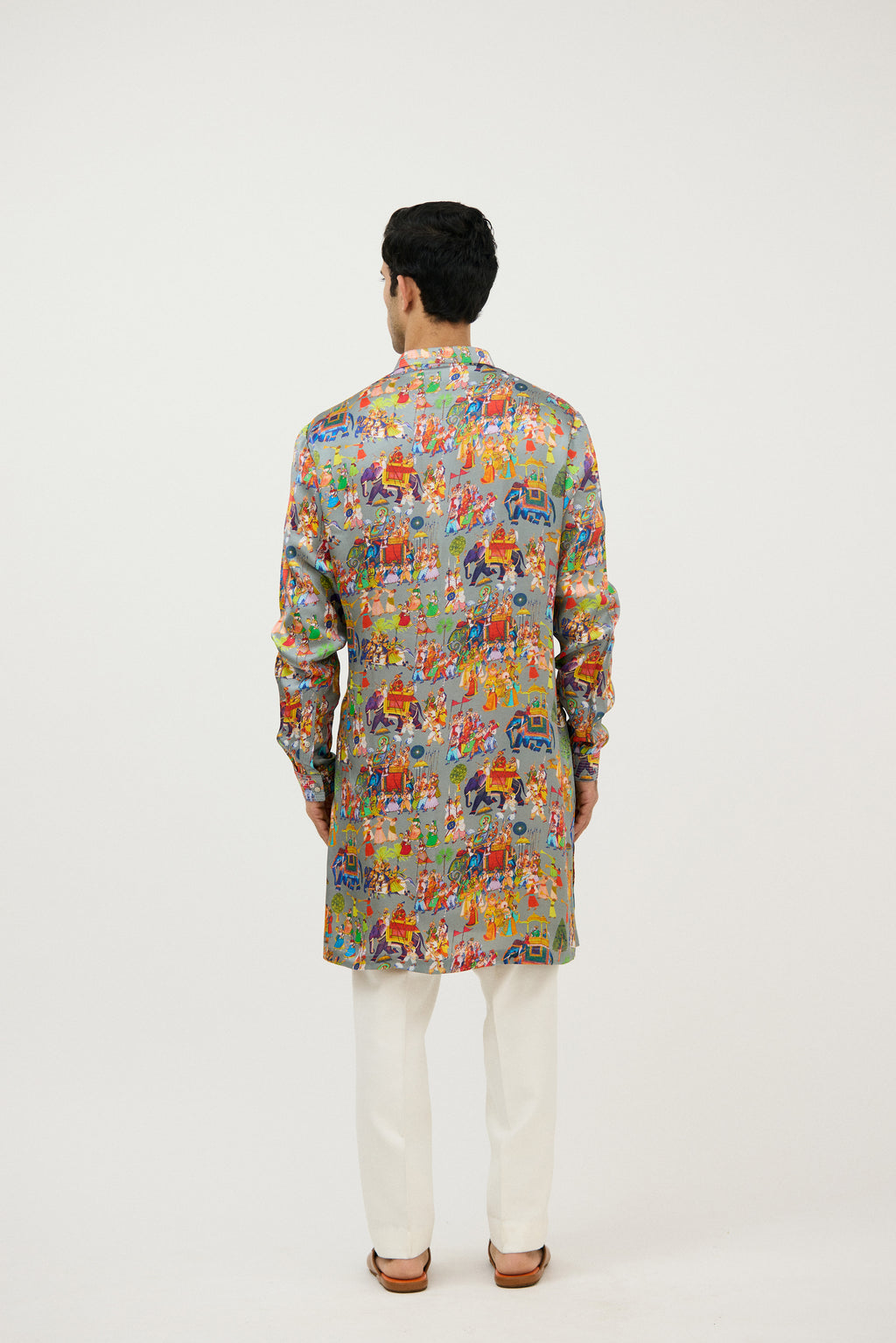 Riwaayat Print Dhagai Detail Kurta Set