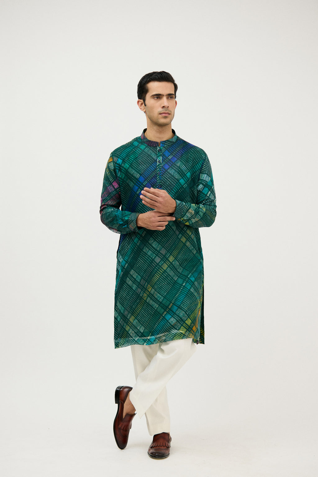 Tarangini 18-Shade Silk Printed Kurta Set