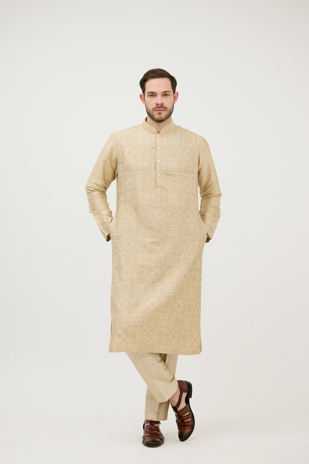 Noor-e-Resham Embroidered Silk Kurta Set