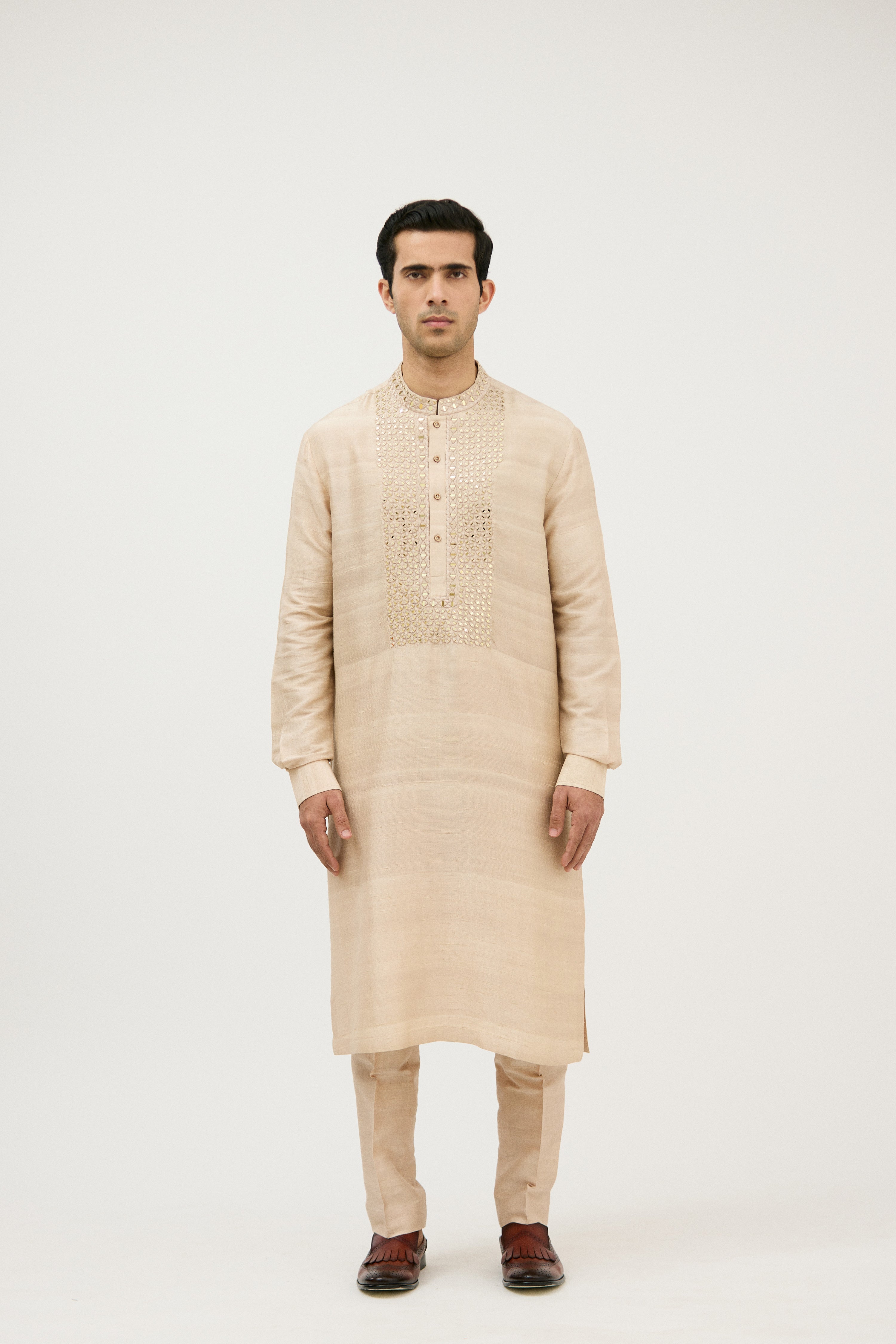 Diwan-e-Khaas Mirror Embroidery Kurta Set
