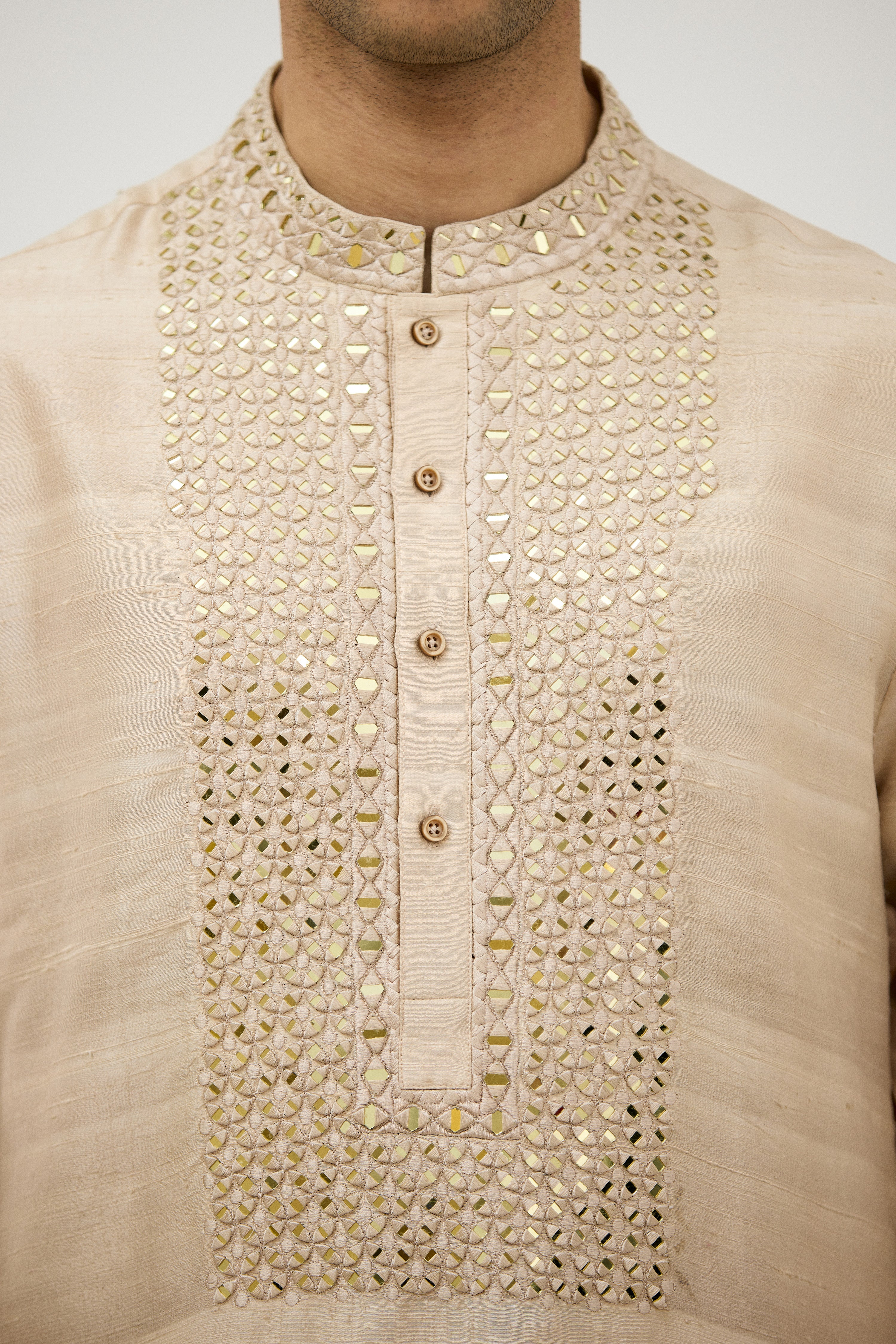 Diwan-e-Khaas Mirror Embroidery Kurta Set