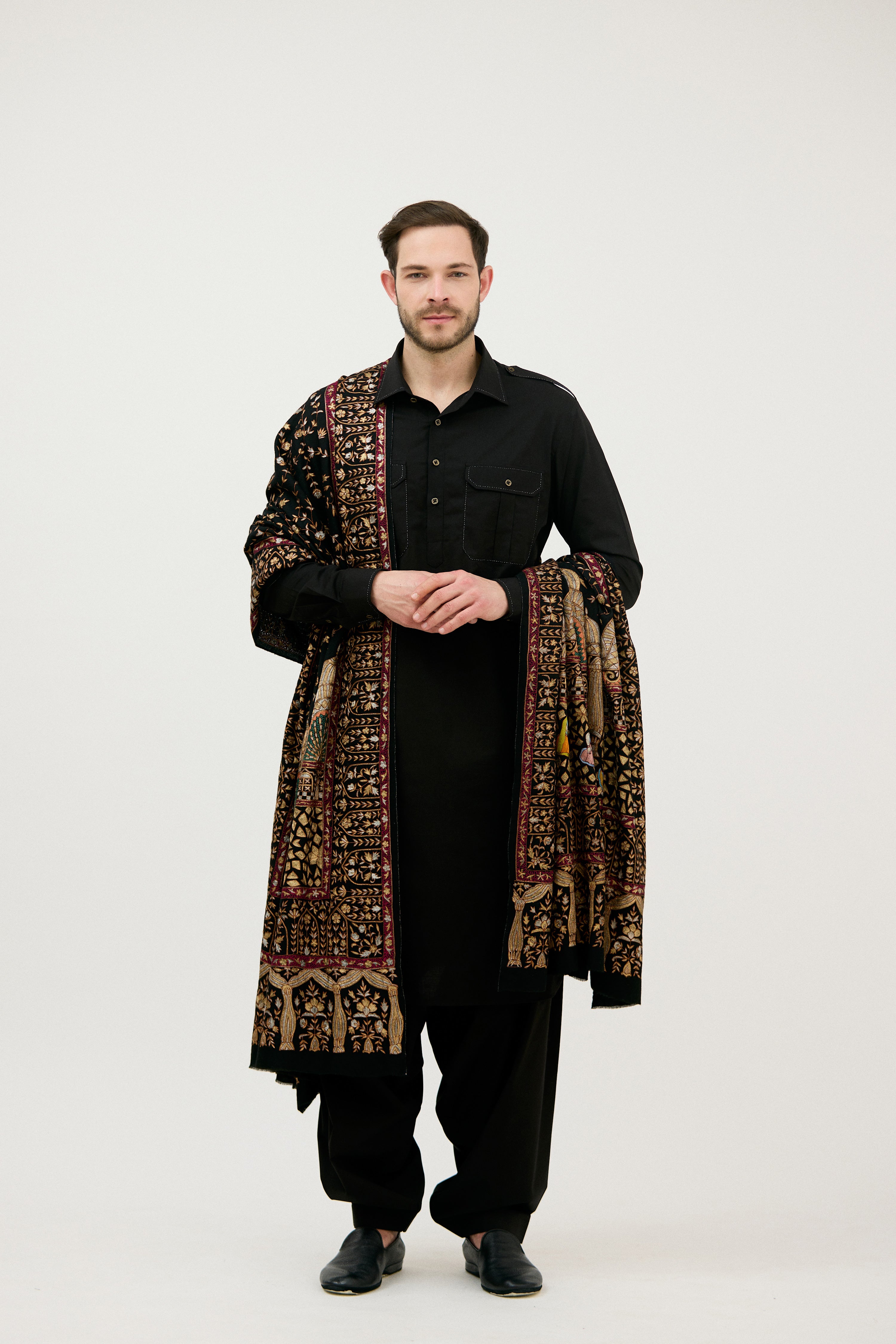 Nawabi Pathani Kurta Set
