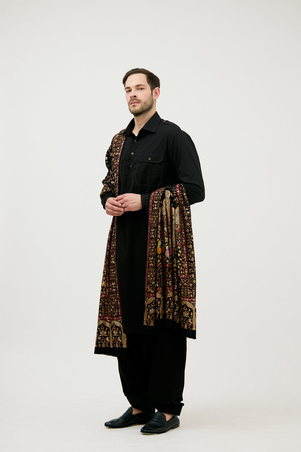 Nawabi Pathani Kurta Set