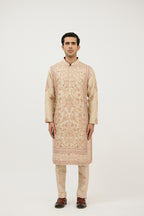 Resham Zari Embroidery Kurta Set
