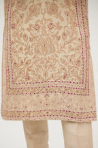 Resham Zari Embroidery Kurta Set