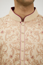 Resham Zari Embroidery Kurta Set