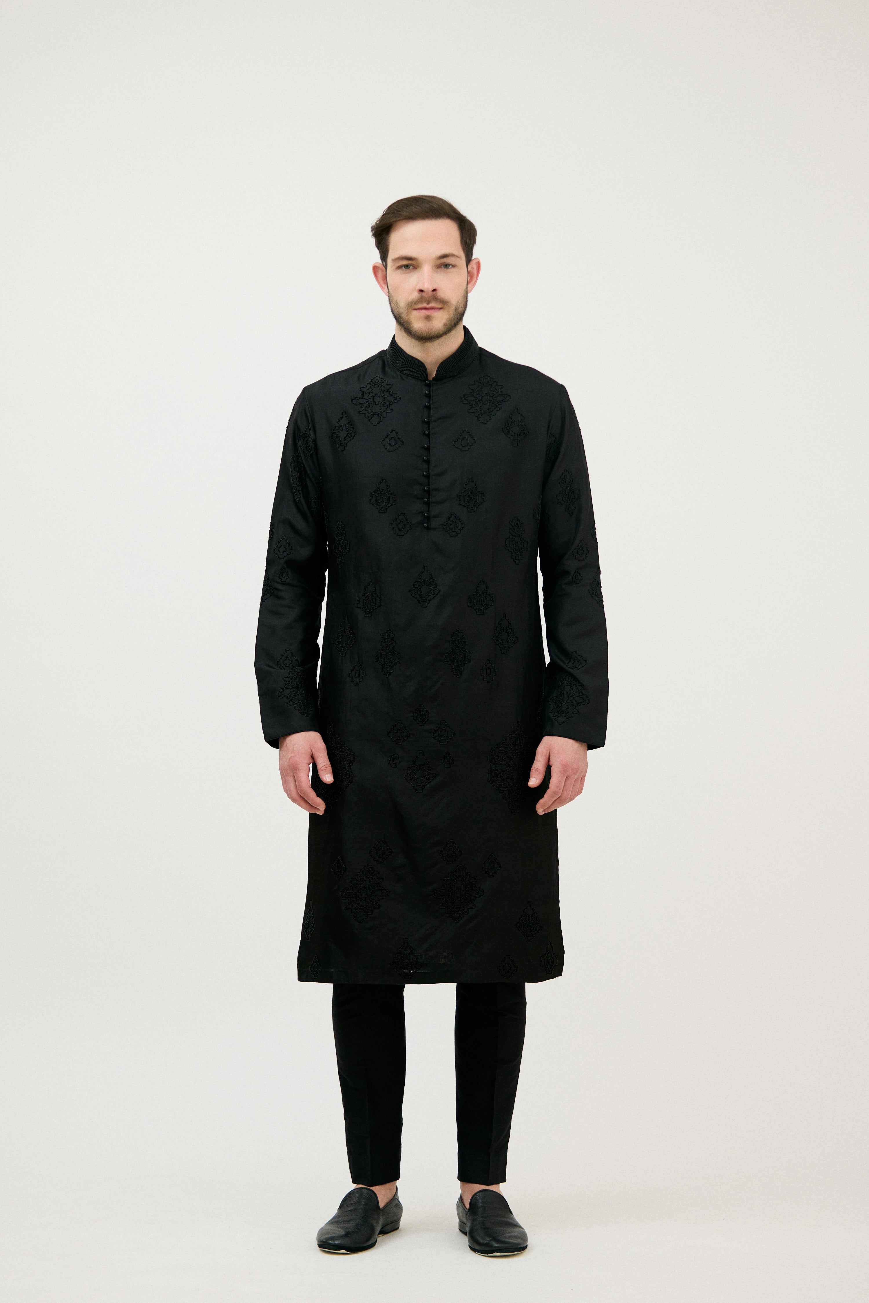 Shahi Beads Structure Kurta Set