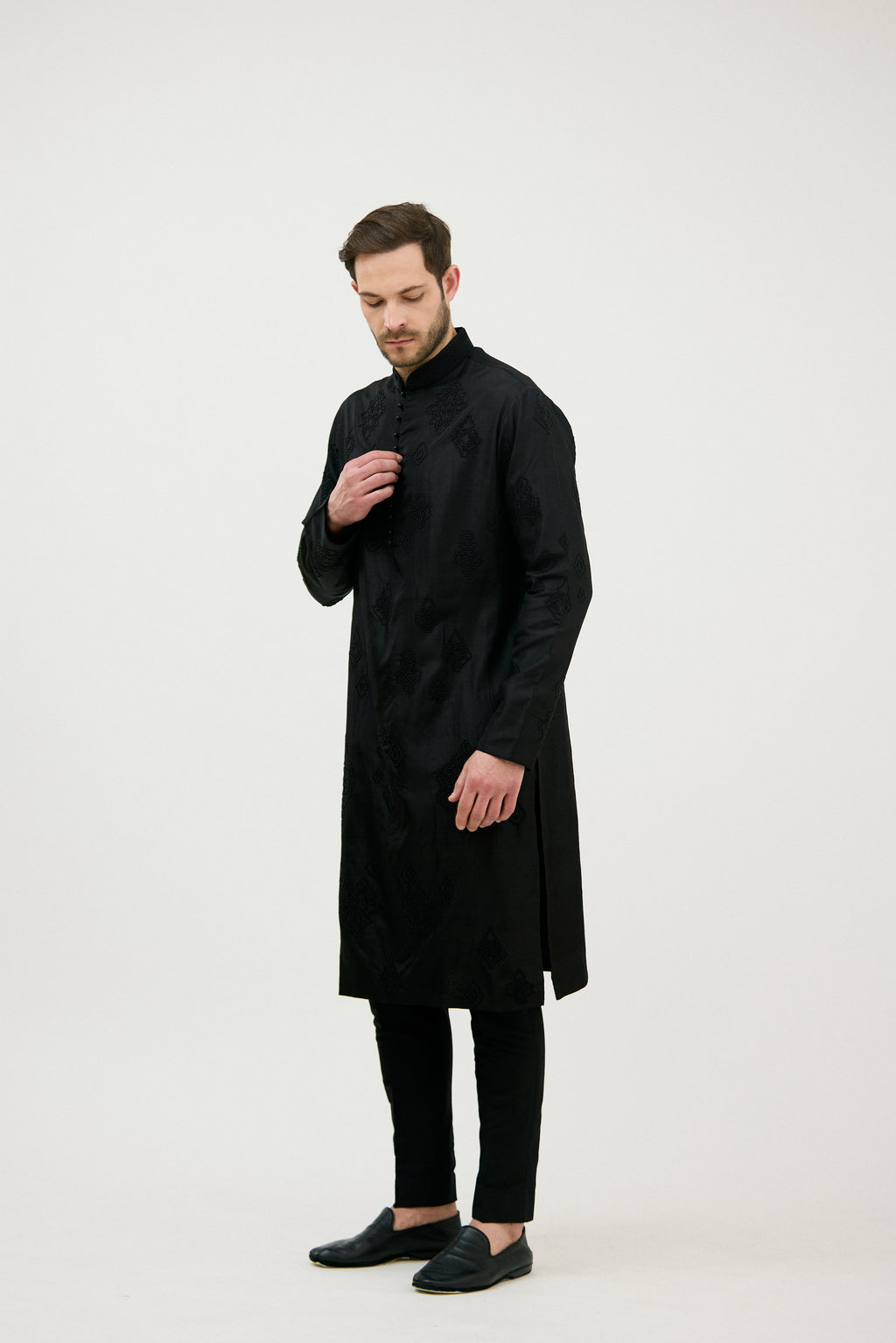 Shahi Beads Structure Kurta Set