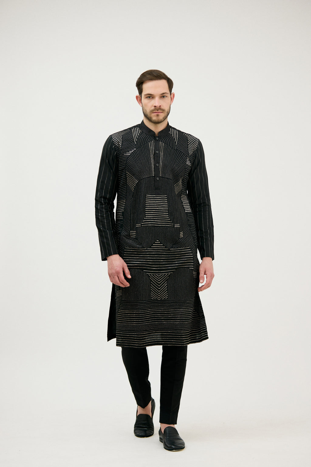 Royal Noor Silver Zari Kurta Set